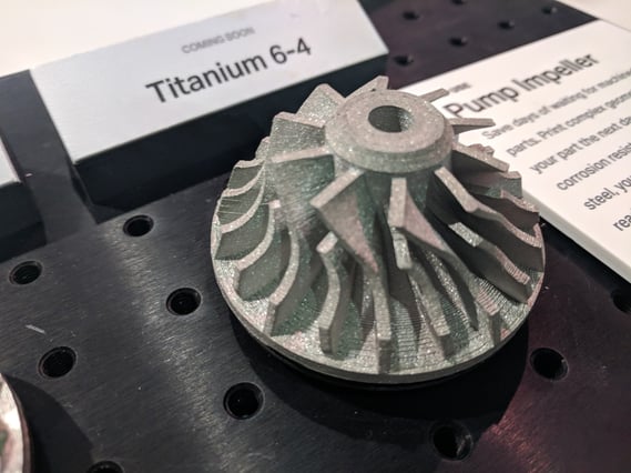 Titanium 3D printed on the Markforged Metal X. Photo by Michael Petch.